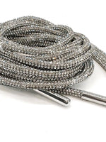 Jacqueline Kent - Tie One On Bling Shoe Laces - Silver