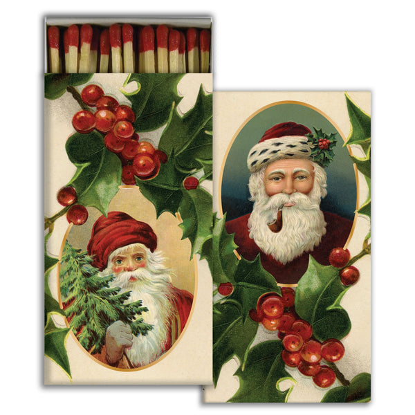 HomArt - Match Box Set of 2 - Santa's and Holly