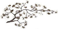 Bovano - Wall Sculpture - Ginkgo Tree w/ Enameled Leaves