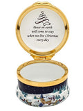Halcyon Days - Enamel Trinket Box - 2017 Annual Christmas Box