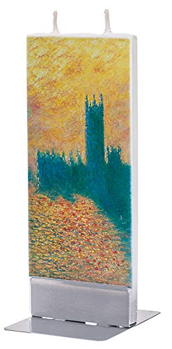 Flatyz - Twin Wick Flat Candle - Monet Houses of Parliament