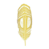 Tattly Temporary Tattoos - Quail Feather Metallic Gold - Set of 2