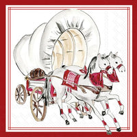 Boston International - 3-Ply 5" Cocktail Napkins - Hometown Pride - Covered Wagon