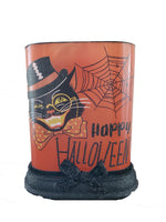 Stony Creek - Happy Halloween Vintage Halloween Pre-Lit Oval Vase with Resin Base - Halloween Light