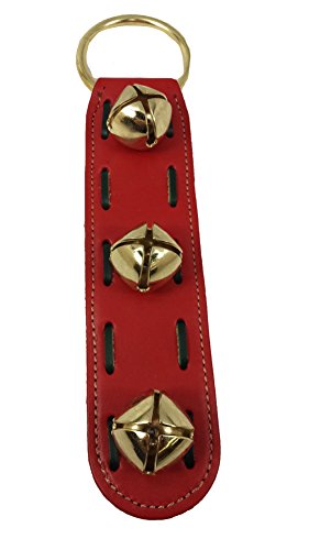 Belsnickel - 13" Training Strap - Red Strap w/ 3 Bells