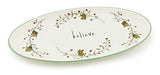 Boston International - Oval Serving Platter - Pinecones & Bells