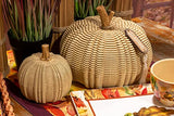 Boston International - Tan Wicker Pumpkin - Small