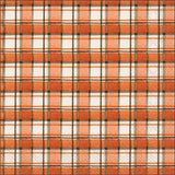 Boston International - 3-Ply 6.5" Lunch Napkins 20 Count - Orange & Grey Plaid