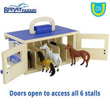 Breyer - Wooden Stable Playset w/ 6 Horses