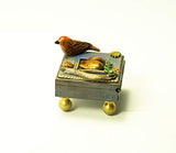 Mullanium - Steampunk Inspired Box - Rust Bird on Blue Frame