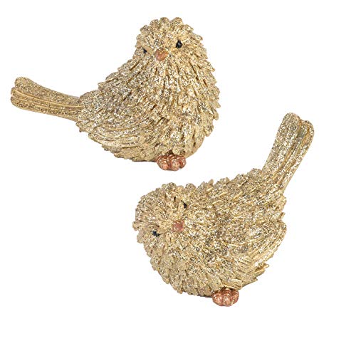 Napco - Vintage Gold Bird Figurines - Set of 2