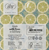 Boston International - 3-Ply 5" Cocktail Napkins 20 Count - Lime Craze