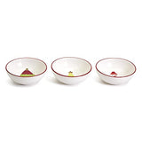 Two's Company - 3 Designs Christmas Tidbit Bowls - Merry & Bright