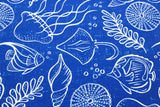 Sea Life Pattern Olivia's Home Accent Rug with Shells Ocean Themed Rug 22" x 32"