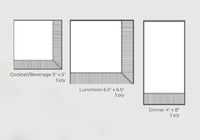 Boston International - 3-Ply 5" Beverage Napkins - Day Dinker