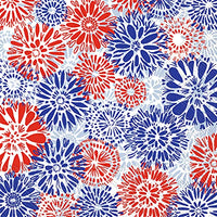 Boston International - 3-Ply 5" Cocktail Napkins - July Flowers