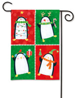 Studio M - Garden Flag - Penguin Pals