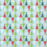 Boston International - 3-Ply 5" Cocktail Napkins - Trees in Line Light on Blue