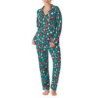 BedHead - Stretch Long Sleeve Pajama Set - Tis The Season - Small
