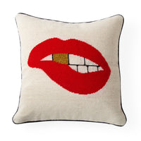 Jonathan Adler - Throw Pillow - Lips 
 Bitten