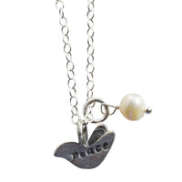 The Vintage Pearl - 18" Charm Necklace - Peace Dove