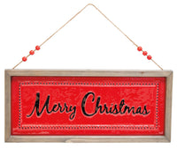 Boston International - Metal Sign - Merry Christmas