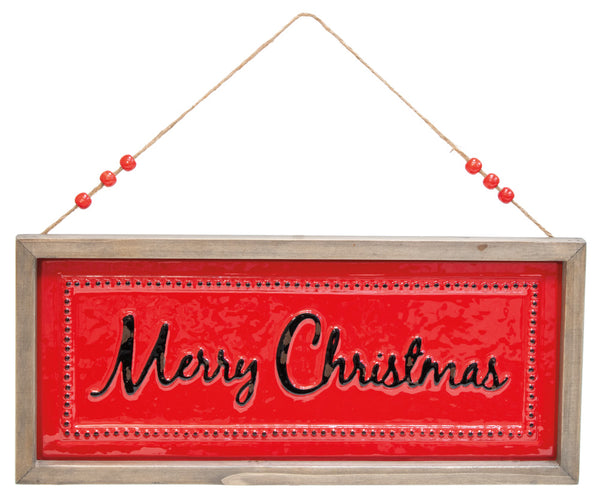Boston International - Metal Sign - Merry Christmas