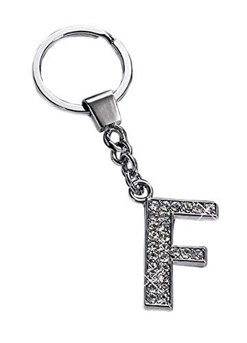Russ Berrie The Letter F Crystal Key Ring #93352