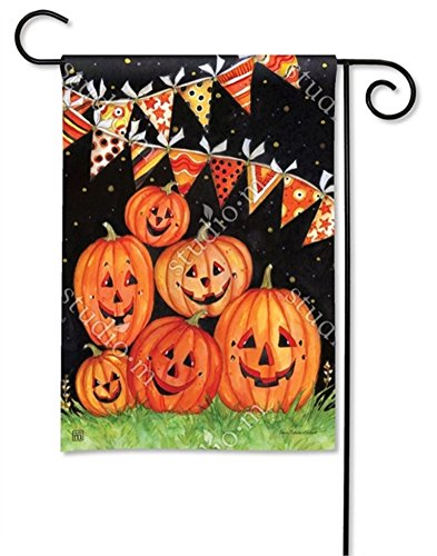 Studio M - Garden Flag - Party Time Pumpkins