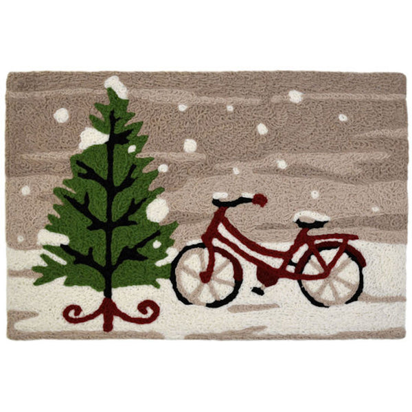 Jellybean - Indoor/Outdoor Rug - Cycling Home for Christmas