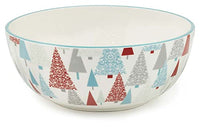 Boston International - Ceramic Serving Bowl - Fancy Forest