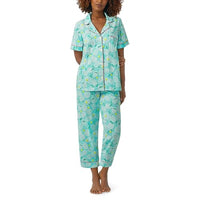 BedHead - S/S Stretch Jersey Cropped PJ Set - Tennis Club - Large