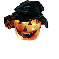 Stony Creek - Orange Glass - 3" Lighted Jack O' Lantern w/Witch Hat 1