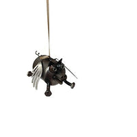 Sugarpost - Metal Hanging Ornament - Metal Flying Pig - Mini