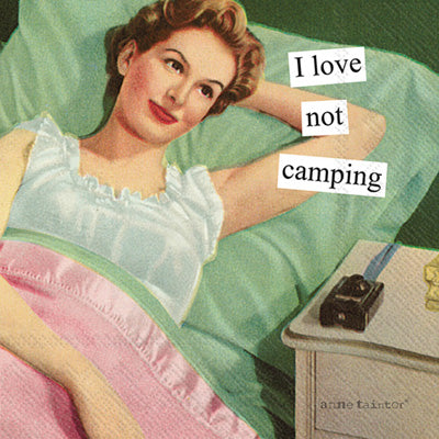Boston International - 3-Ply 5" Cocktail Napkins - I Love Not Camping