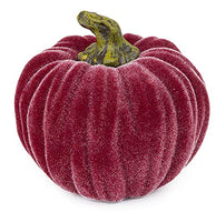 Boston International - Small Velvet Pumpkin - Burgundy