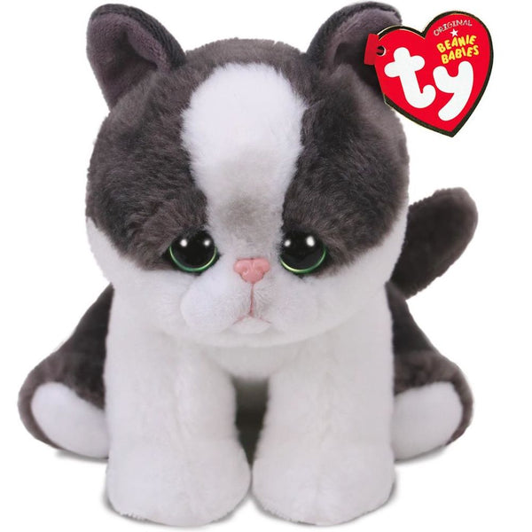 Ty Inc - Beanie Babies - Yang the Grey and White Cat - 6"