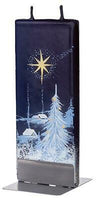 Flatyz - Twin Wick Flat Candle - Christmas Night w/ A Star