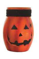 Stony Creek - Orange Glass - 4" Lighted Jack O' Lantern - Triangle Eyes