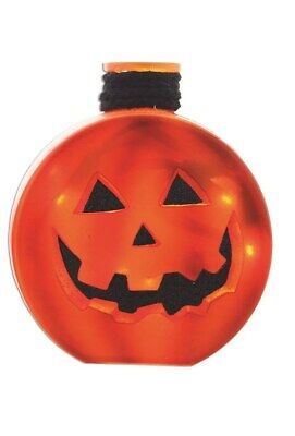 Stony Creek - Orange Glass - 4.5" Lighted Jack O' Lantern - Triangle Eyes