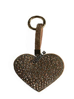 Jacqueline Kent - Iced Crystal Heart Key Chain - Rose Gold