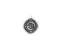 Wax Insignia - Seal Charm - Silver Plated - "O"