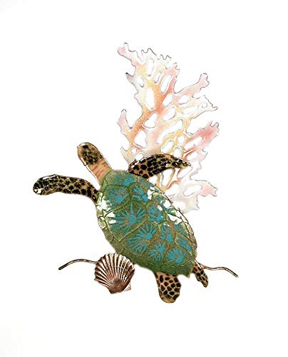 Bovano - Wall Sculpture - Sea Turtle w/ Coral