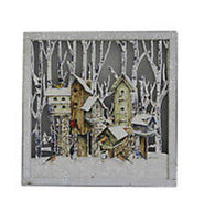 Stony Creek - 12" Wall Plaque Lighted - Birdhouses