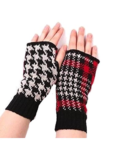 Green 3 - Women's Hand-warmers - Red Plaid