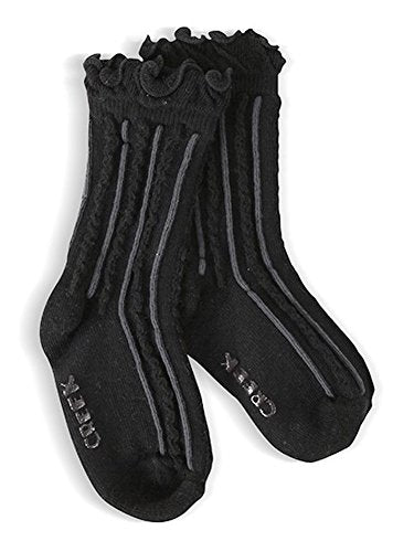 World's Softest Socks - MC Cutie Pie Crew - Black - 12-24m