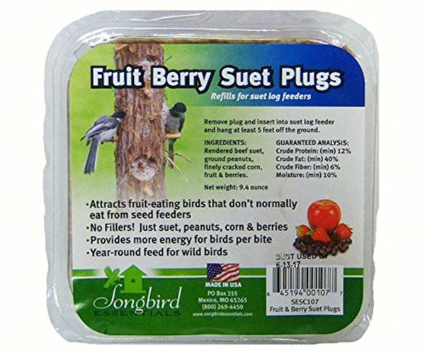 GC - Songbird Suet Plugs - Fruit & Nut