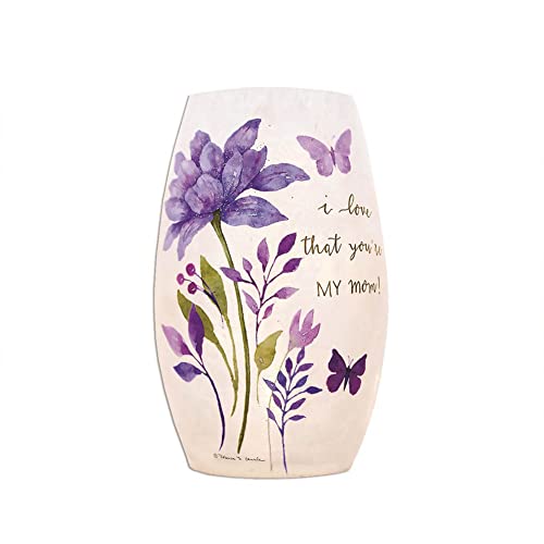 Stony Creek - Frosted Glass - 5" Lighted Vase - Love You're My Mom