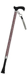 Jacqueline Kent Sugar Cane - Adjustable Cane - Pink & Silver