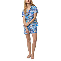 BedHead - Classic Cotton Shorty PJ Set - Beach Day - Large